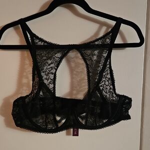 Adore Me Black Lace Bralette